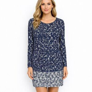 Vince Camuto Dress Size 14 Long Sleeve Stretch